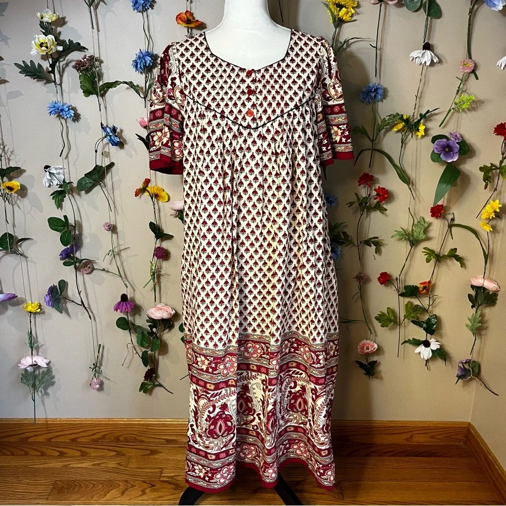 Boho Midi Dress, Medium